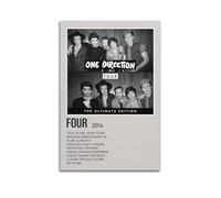 MJIFEI Poster « Four by One Direction » - Art mural vintage - Décoration de chambre à coucher - 20 x 30 cm - Sans cadre