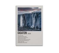 MJIFEI Poster Gigaton by Pearl Jam - Art mural vintage - Décoration de chambre à coucher - 20 x 30 cm - Sans cadre