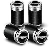 MJIKOYE 4 Pièces Bouchon Valve Pneu Voiture pour Aston Martin DB5 DB7 DB9 DB10, Capuchon de Valve Anti-Poussière Corrosion Décoration Accessoire,A
