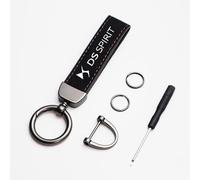 MJIKOYE Voiture Porte Clés pour DS Spirit DS3 DS4 DS5 5LS DS6, Esthétique Durable Porte Porte Clé Portable Multifonction Accessoire Clef de Voiture,A