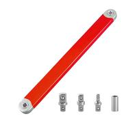 MJINA extension décalée prête à l'impact et adaptateurs carrés 1/2 1/4 3/8 pouces liquet décalée e sortie outil for petit endroit(Red)