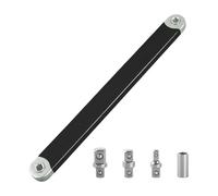 MJINA extension décalée prête à l'impact et adaptateurs carrés 1/2 1/4 3/8 pouces liquet décalée e sortie outil for petit endroit(Black)