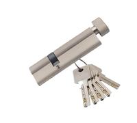 MJINA Cylindre de Serrure en Laiton asymétrique Central de Porte de sécurité spéciale, avec Bouton, Porte en Alliage d'aluminium, Noyau de Serrure Excentrique, Hauteur 32mm(45x30T)