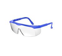 MJINA Lunettes de sécurité, lunettes transparentes antibuée, surlunettes, lunettes de protection, travail industriel, laboratoire, homologuées ANSI Z87, vision large(SG04 Blue 1pc)