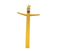 MJJEsports 4M Gonflable Publicitaire Tube Homme Air Ciel Danse Marionnette Drapeau Wacky Vent Ondulés Homme Décorations - Jaune