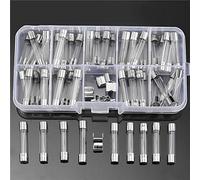 MJJEsports 60Pcs 6X30Mm Coup Rapide Verre Tube Fusible Assortiment Kits 5-35A