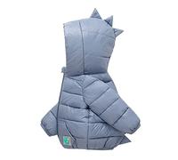 Mjjsk Doudoune légère pour enfants filles garçons parka à capuche veste décontractée matelassée pour enfants école doux vêtements d'extérieur, bleu, 3-4 ans