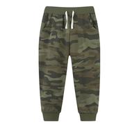 Mjjsk Pantalon de jogging décontracté et élégant pour garçons Camouflage Pantalon de jogging pour enfants Pantalon de sport en polyéthylène Pantalon de survêtement confortable pour enfants, Vert, 7