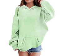 Mjjsk Sweat à capuche ombré pour filles, Vert, 11-12 ans