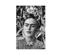 MJKO Poster Corollé Frida Kahlo 1 sur toile - Décoration murale - Pour salon, chambre à coucher - Style sans cadre - 30 x 45 cm