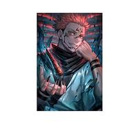 MJKO Poster sur toile Jujutsu Kaisen Ryomen Sukuna - Décoration murale pour salon, chambre à coucher - Style sans cadre - 40 x 60 cm