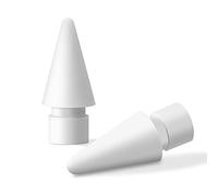 MJKOR Paperfeel Lot de 2 pointes d'amortissement souples de rechange compatibles avec Apple Pencil 1ère génération et 2ème génération, pointes de stylo réduisant le bruit pour iPad Pro