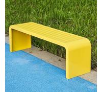 MJMLUCK Banc d'extérieur/intérieur à Structure en Acier, résistant aux intempéries, Banc de Pique-Nique Art Déco en Alliage, Banc de Jardin sans Dossier résistant aux intempéries, pour Jardin, Porch