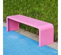 MJMLUCK Banc d'extérieur/intérieur à Structure en Acier, résistant aux intempéries, Banc de Pique-Nique Art Déco en Alliage, Banc de Jardin sans Dossier résistant aux intempéries, pour Jardin, Porch