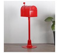 MJMLUCK Boîte aux Lettres en Fer fabriquée à la Main, boîte aux Lettres extérieure résistante à la Pluie, Couvercle Rabattable, Porte entièrement Ouverte, boîtes à Colis Vertical