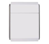 MJMLUCK Boîte aux Lettres Murale verrouillable en Plastique pour Usage Domestique, Grande Taille XX cm, Ouverture à 150°, Design Robuste, boîtes à Colis (Blanches)
