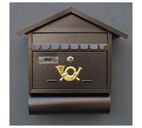 MJMLUCK Boîte aux Lettres verrouillable en tôle galvanisée, procédé de pulvérisation Plastique, boîtes aux Lettres extérieures étanches à la Pluie avec journaux, boîtes à Colis m