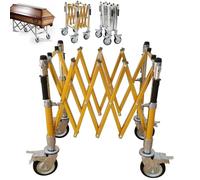 MJMLUCK Chariot funéraire Pliable en Alliage d'aluminium, Chariot pour cercueils, Chariot pour Fournitures mortuaires, capacité de Charge : 450 kg (Or)