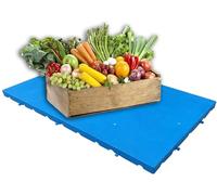 MJMLUCK Étagère de Rangement rétractable légère en polyéthylène pour palettes, cloisons de séparation, entrepôt, Jardin, extérieur, Petites étagères faciles à empiler (100 * 60 * 4,5 cm, Paquet de 1