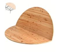 MJMLUCK Grand Plateau de Table Pliable 55" 59" 63" en Bois Massif, Plateau de Table Rond de Remplacement pour Table à Manger ou Table de Banquet (150 cm/59 po)