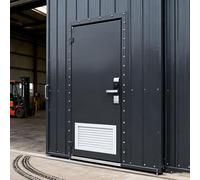 MJMLUCK Grille d'aération Double Face pour Porte, Couvercle de Filtre à air de Retour pour garages, remises, Chambres et salles de Bains, Couvercle de Panneau d'accès en Alliage d'aluminium (L