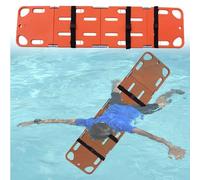 MJMLUCK Planche Dorsale Aquatique Pliable pour Piscine publique, Planche Dorsale Flottante pour Les Premiers Secours en Plastique, Dispositif d'immobilisation (2 Plis) (4 Plis)