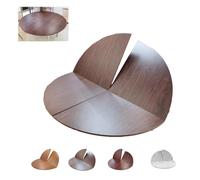 MJMLUCK Plateau de Table Rond Pliable 47 po x 70 po sans Pieds, rallonge de Plateau de Remplacement, Plateau de Table de Restauration, Banquet, fête, Grand Plateau de Table en Bois, Pliable en