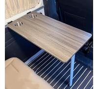 MJMLUCK Table Murale Pliante pour Camping-Car, Table de Pique-Nique Pliante en Aluminium pour Camping-Car, Table de dînette avec évier intégré et Support en Tube d'acier, pour Camping-Car, Bure