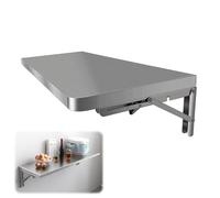 MJMLUCK Table Pliante de buanderie en Acier Inoxydable, Table Murale à abattants pour Petits espaces 16 20 24 28 32 36 40 43 47 51 59 71 Pouces, établi Suspendu Pliable, étagères commerciales (