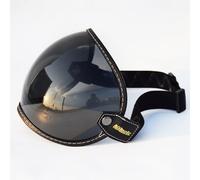 mjmoto Face ouverte universelle 3/4 Visor Visor Lens Bubble Motorcycle de pare-brise Capacete Lens Vintage Motorbike Cashets Goggles (argent)