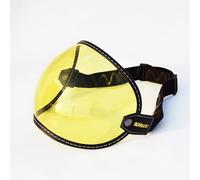 mjmoto Face ouverte universelle 3/4 Visor Visor Lens Bubble Motorcycle de pare-brise Capacete Lens Vintage Motorbike Cashets Goggles (jaune)