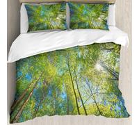 MJNLYDAO literie de Housse de Couette et d'oreiller.Cet Ensemble particulièrement adapté aux Personnes allergiques.Canopée des Arbres du Parc d'État d'Ohiopyle.228x264cm