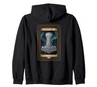 Mjollnir Marteau de Dieu Thor Tarot païen Sweat à Capuche