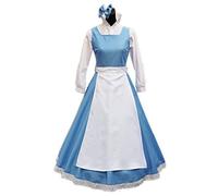 MJPARTY Costume de soubrette bleue Belle pour femme