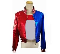 MJPARTY Harley Quinn Jacket Deluxe Harley Quinn Movie Fancy Dress Costume (Large)