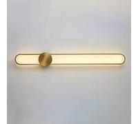 Mjsdjof Applique Murale Anneau, Appliques Murales à Bande Métallique Avec Abat-Jour Acrylique Linéaire, Applique Murale LED Moderne 48W, Luminaire Décoratif Vague Géométrique Applique Murale, Applique