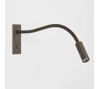 Mjsdjof Applique murale linéaire à long tube, lampe de lecture de chevet réglable avec interrupteur, appliques murales LED modernes 3W, appliques murales en métal bronze antique pour chambre à coucher