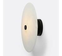 Mjsdjof Applique murale mini disque, applique murale ronde en albâtre, applique murale en pierre naturelle, LED - 7W - 3000K, appliques murales décoratives intérieures for chevet, couloir, salon