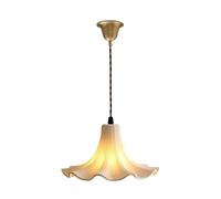 Mjsdjof Suspension en céramique en forme de tronc, lampe suspendue for salle à manger, luminaires décoratifs suspendus en forme de fleur, douille E27, plafonniers rétro industriels