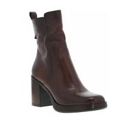 Mjus - Boots en cuir chocolat à talon décroché haut et à fermeture zippée - Taille numeric_38