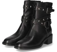 Mjus Femmes Biker Boots/ Bottines NERO CORTINA Noir Cuir lisse Taille : 39