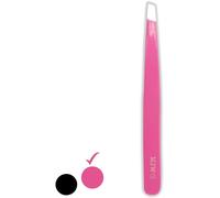 MJW Pince à épiler professionnelle en acier inoxydable -Incliné Pincettes à épiler Pour Visage Épilation Pour hommes et femmes- Pince à épiler de précision pour poils incarnés (Pink)