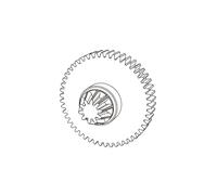 Mjx 14209 14210 Rc Voiture Transmission Engrenage Principal Avant Engrenage Conique Métal Engrenage Différentiel Spart Pièces 14401g 16402g 16420g-Générique