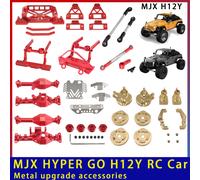MJX HYPER GO H12Y 1/12 tour d'amortisseur de pare-chocs avant avec télécommande avec accessoires de mise à niveau et de modification en métal lourd Server Pole R