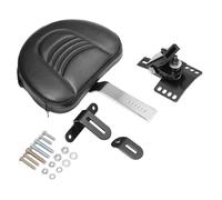 MJXACRLF Motorcycle Chrome Plug in Driver Rider Seat BackRest Kit Raditable pour 1997 2023 Road Road Electra Road King Compatible Fit Universel Compatible