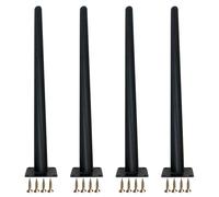 MJYDKBZ Jambes de Table de Cône Noir, Lot de 4 Pied de Table Remplacement Pattes Meuble Coniques Pied Cuisine Fer | Peint Pieds d'Armoire Hauteur: 10-72cm Jambes Canapé Pattes de Chaise 55cm/21.7"