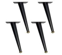 MJYDKBZ Pieds de Meuble en Fer, Lot de 4 Pattes Meuble Reglable Pied Table Noir Pied Cuisine Fer | Peint Pieds d'Armoire Hauteur: 10.5-72.5cm Jambes Canapé Jambes Table Pattes de Chaise 17.5cm/7"