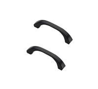 MJYDKBZ Poignée de Meuble Cuisine Moderne Noir, Lot de 2 Poignée Tiroir Alliage d'Zinc | Anodisé, Poignee d'Armoire Entraxe: 64-160mm Poignee Porte Poignées pour Placards Avec Vis 64mm/2.5in