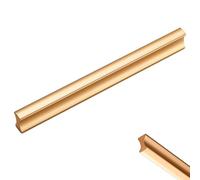 MJYDKBZ Poignée de Meuble Cuisine Or Moderne, Lot de 2 Poignée Tiroir Alliage d'Aluminium | Anodisé, Poignee d'Armoire Entraxe: 32-1024mm Poignee Porte Poignées pour Placards Avec Vis 512mm/20.2in