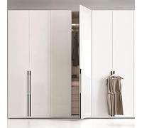 MJYDKBZ Poignées de Meubles Noires,Bouton de Tiroir Solide Aluminium | Finition en Anodisé Poignées en Arc Distance de trou: 160-1160 mm 2 Pièces Poignée Porte Moderne 960mm/37.8in